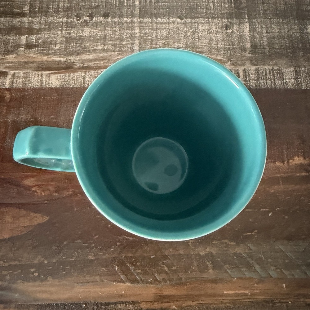 The Pioneer Woman 20oz Extra Large Floral Mug Teal White Red - Picture 5 of 8